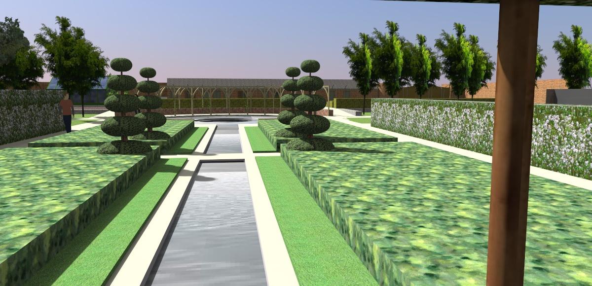 National trust garden Proposal view to pool